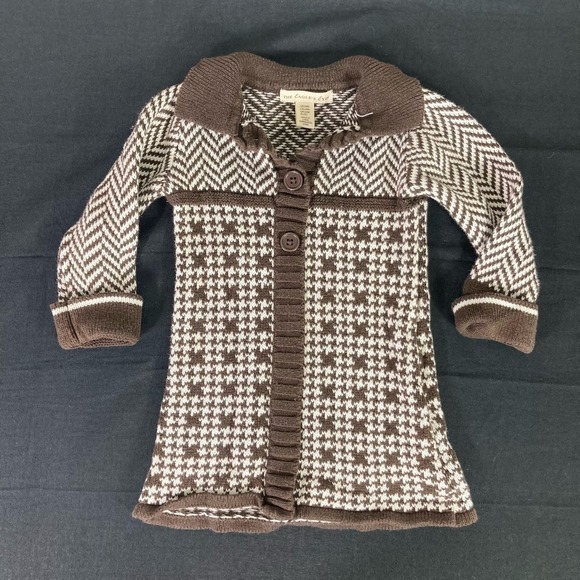 Baby Sweater Dress 24 Months Infant Girl Knit Winter Outfit Cozy Warm Brown - Picture 6 of 10